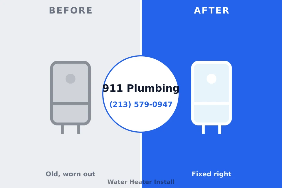 Before and after: plumbing repair Mogadore, OH